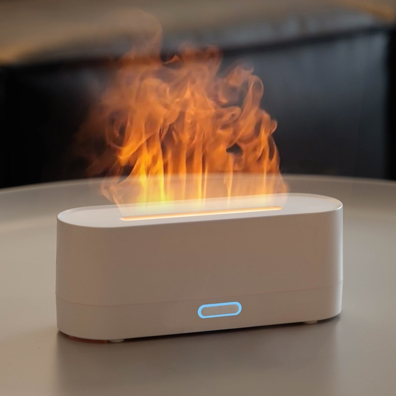 Humidifier small ultrasonic type 160ml humidifier table aroma diffuser USB power supply flame fashio