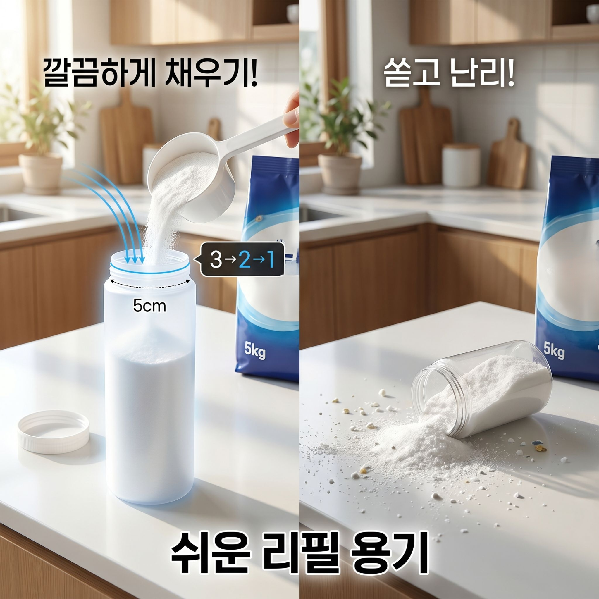 휴대용 세탁세제 수납통 방습 보관함 가정용