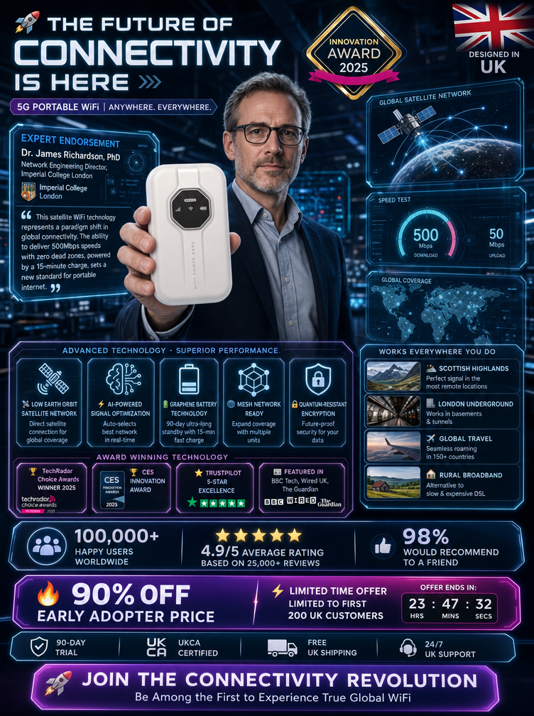 [Global Coverage, Free for Life] Boundless Portable Wi-Fi