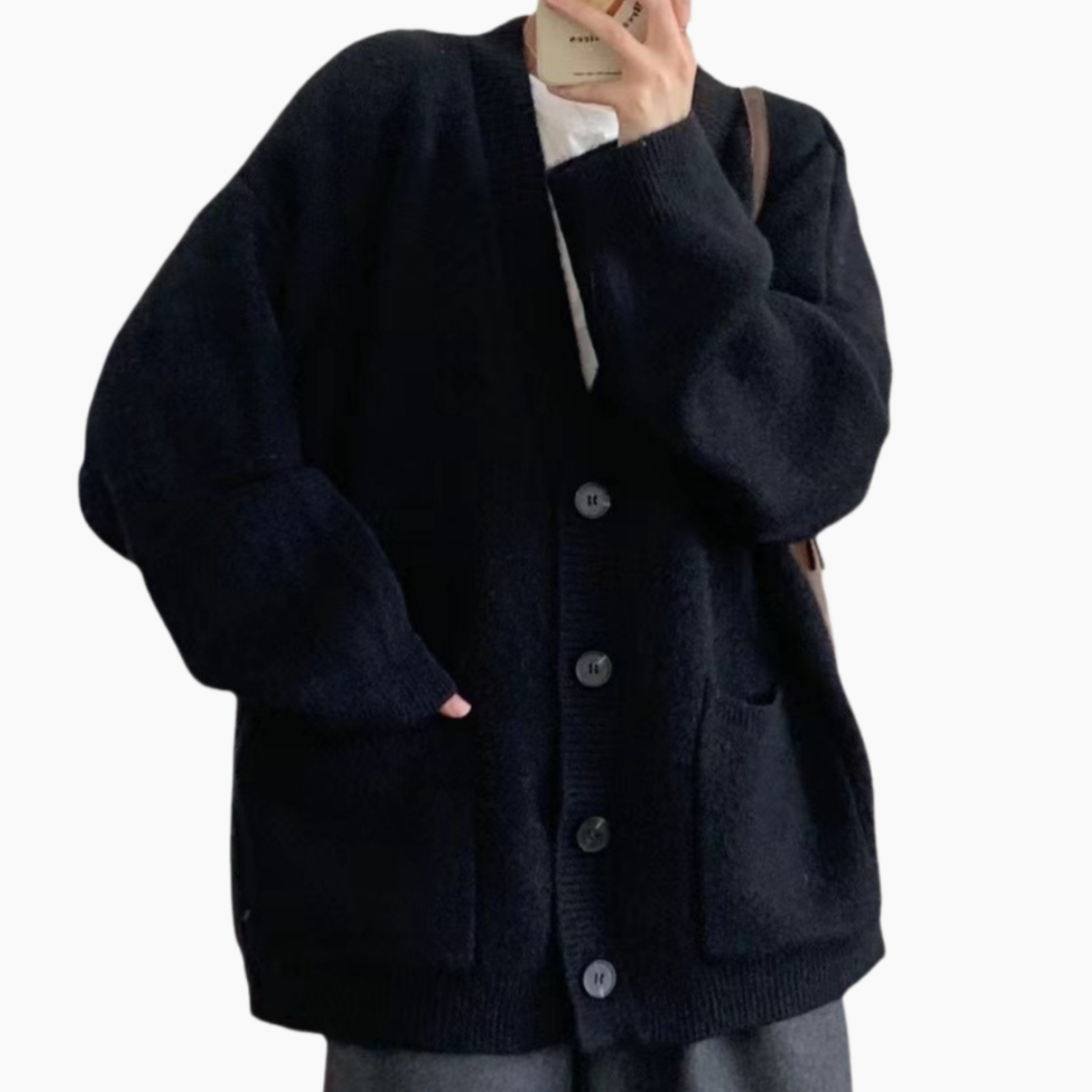 怠惰なスタイルのセータージャケット女性初秋 2024 新しいニットカーディガン春と秋の摩耗緩い無地トップ