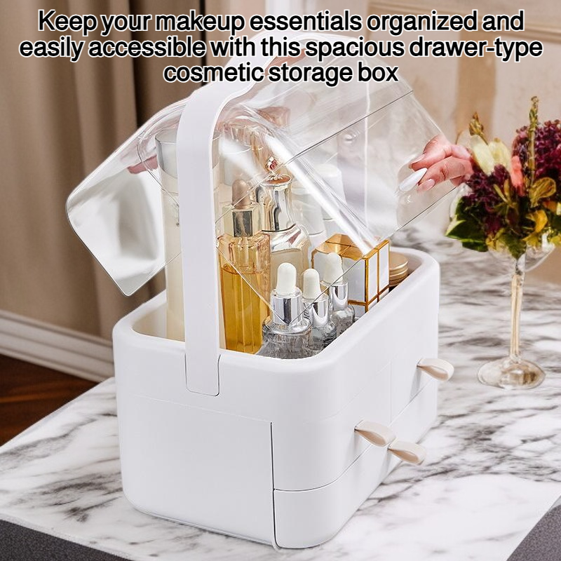 Cosmetic storage box drawer type