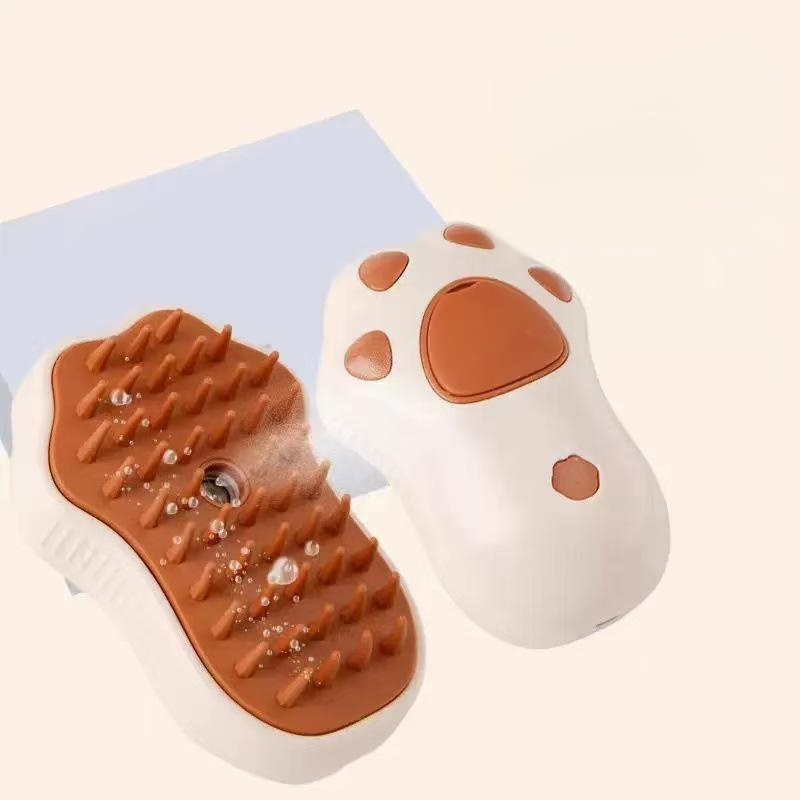 Brosse de toilettage pour animaux à vapeur électrique