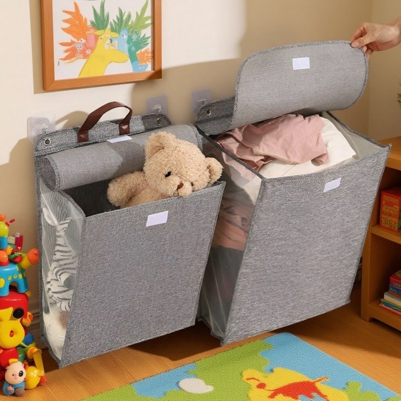 Praktischer Wäschekorb für das Badezimmer