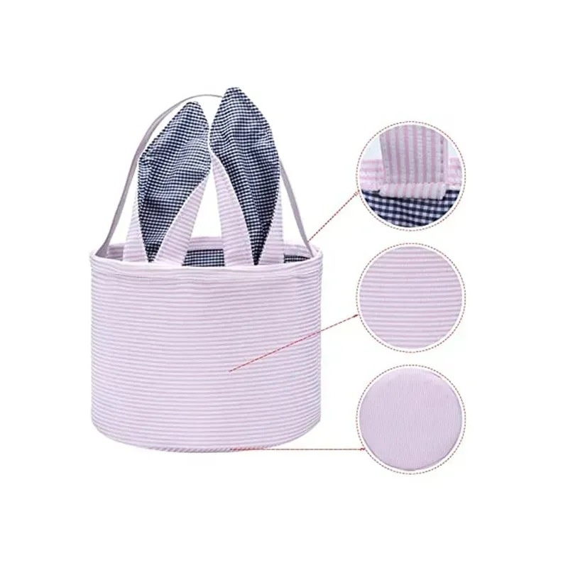 うさみみイースターエッグ収納バスケットハンドバッグ