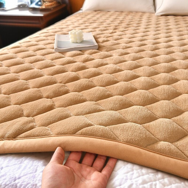 기숙사 두꺼운 보온 매트리스 우유 융털 매트리스 플란넬 담요 매트리스 매트리스 두꺼운 보온 밀키 매트리스