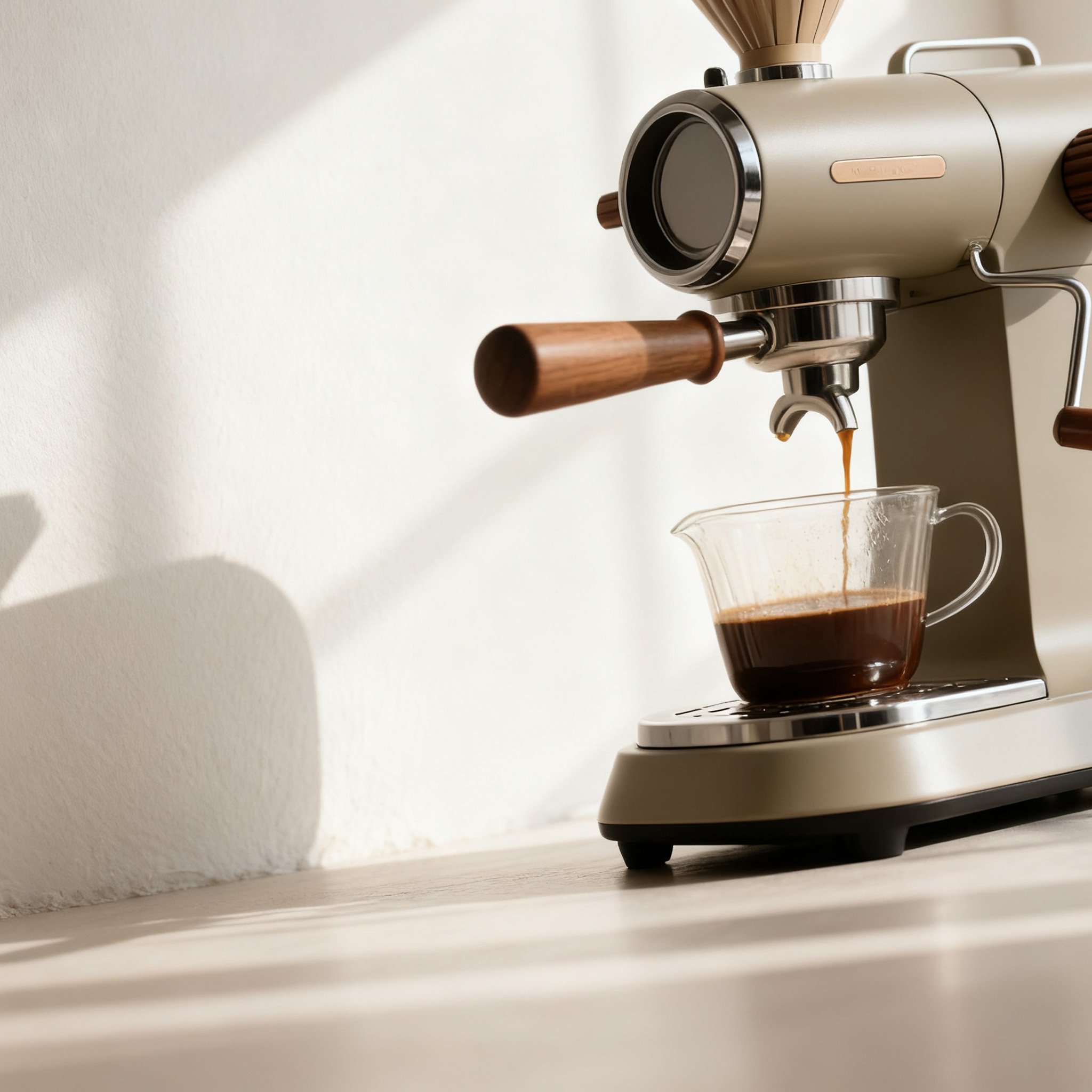 ヴィンテージ調エスプレッソメーカー本体の全体画像