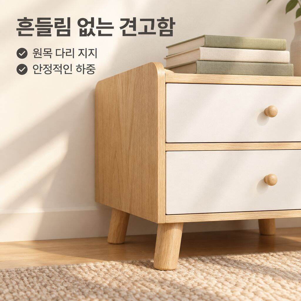 프리미엄 원목 협탁