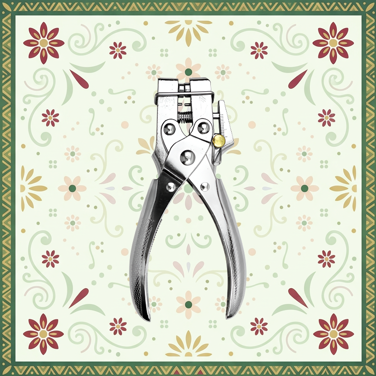 Herramienta de perforación y colocación de ojales integrada