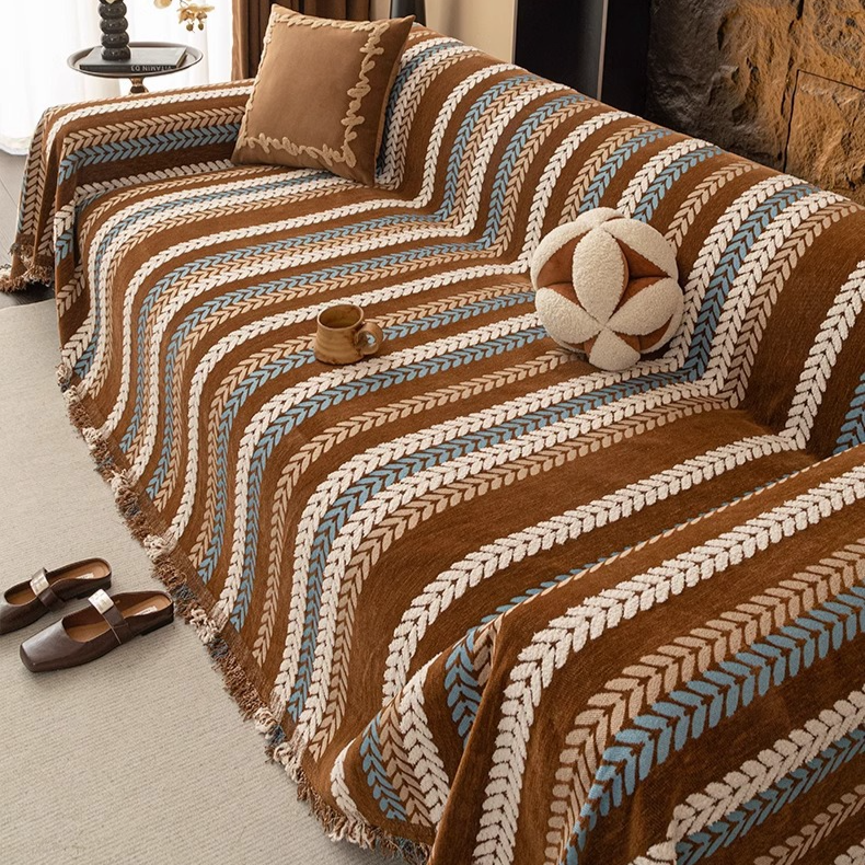 レトロスタイルソファカバー