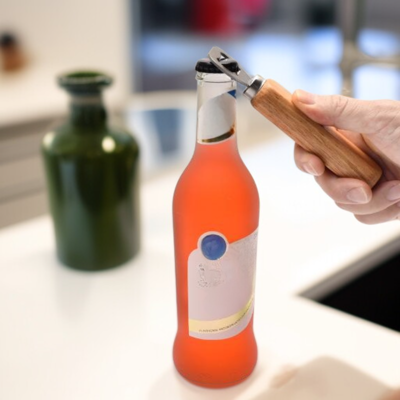 고무나무 손잡이 병따개