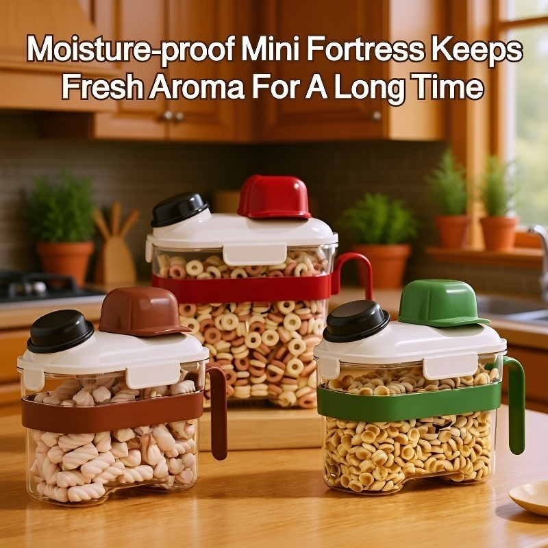 Kitchen moisture-proof transparent mixed grain sealed jar