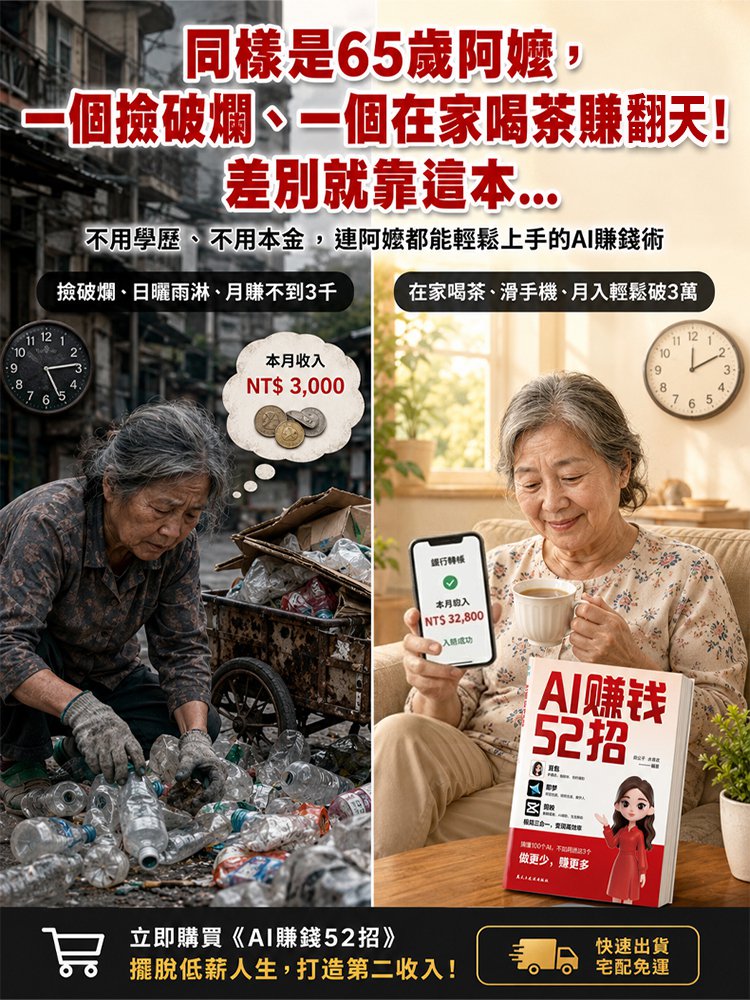 AI賺錢52招零基礎入門精通