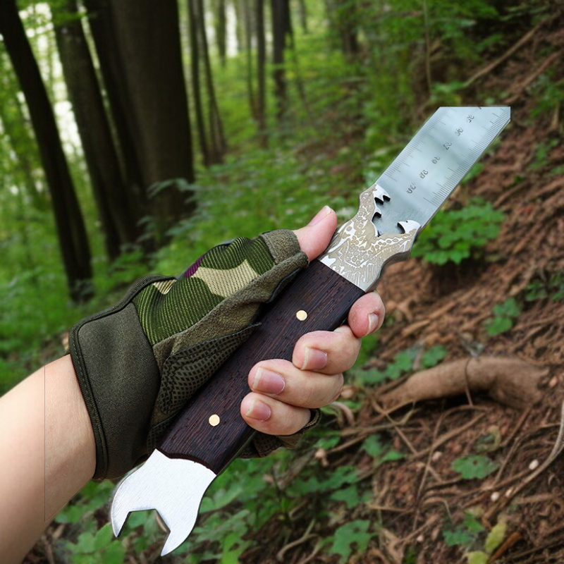 スチール定規アンチボディ多機能リング定規レンチ 肉厚ステンレス特殊レンチ デジタル定規