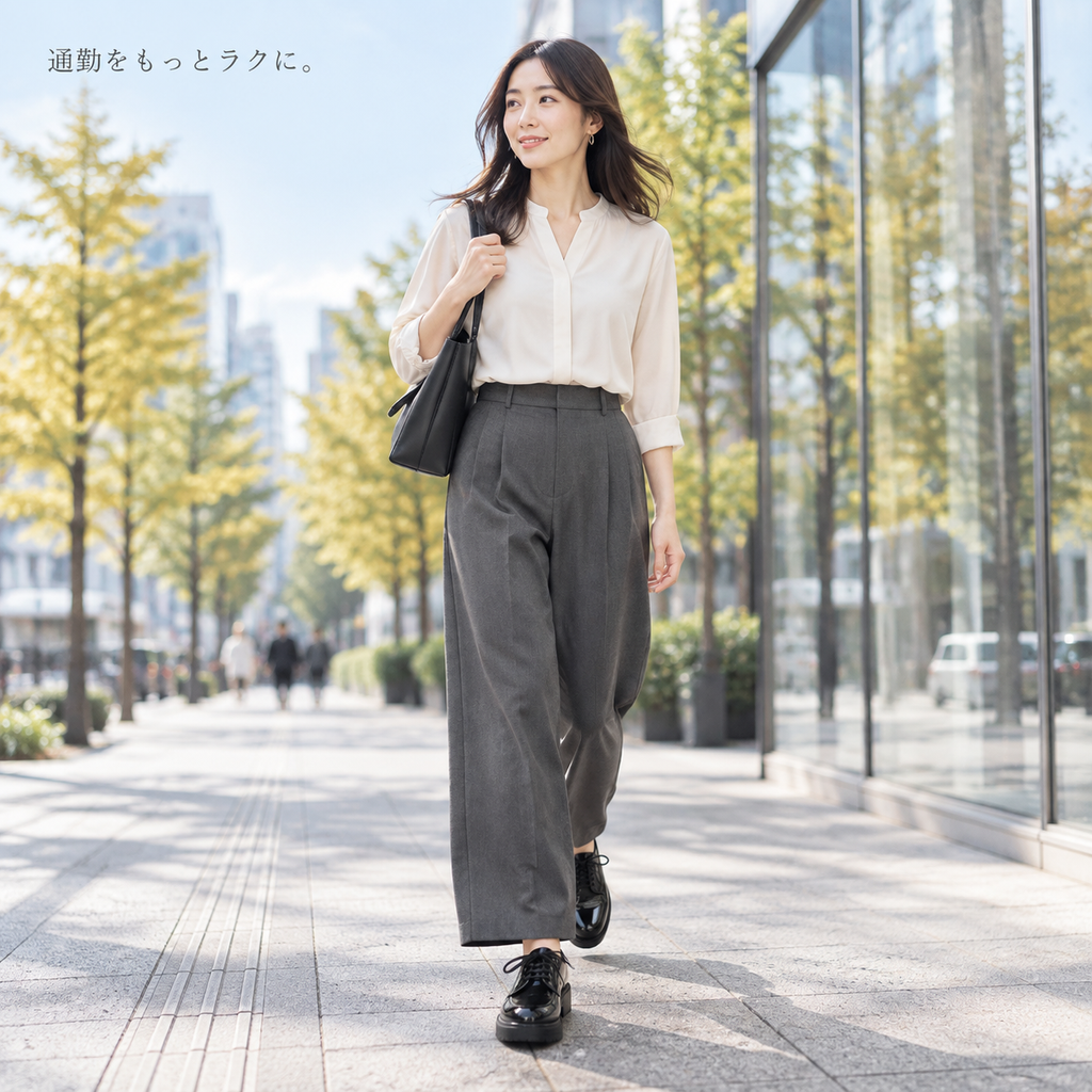 春秋新作 女性用厚底ソフトローファー