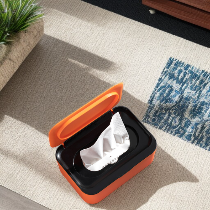 Household Removable Wet Wipes Tissue Box with Mask Storage Sealed Dustproof Design