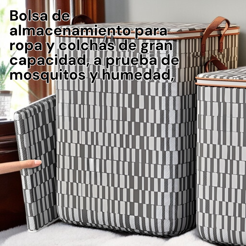 Bolsa organizadora con asas reforzadas, ideal para cambios de temporada y mudanzas