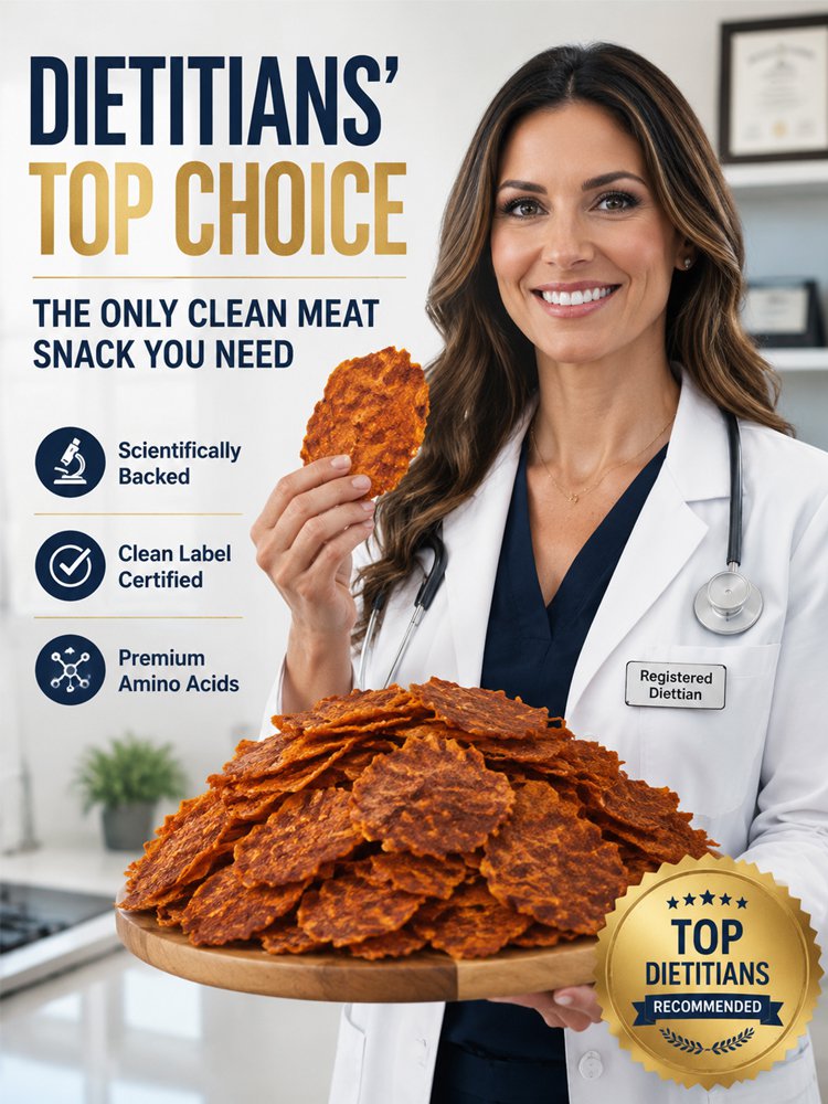 Premium Australian Angus Beef Jerky Crisps 100% Grass-Fed High Protein Keto Friendly Healthy Snack