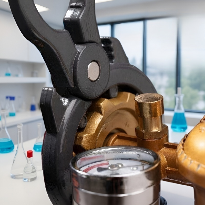 مفتاح صمام تخفيض الضغط لفك أسطوانة الغاز المسال والغاز الطبيعي