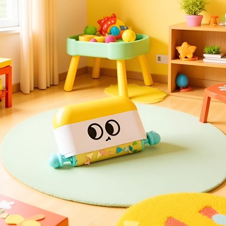 의류에 먼지 제거 롤러 사용 모습