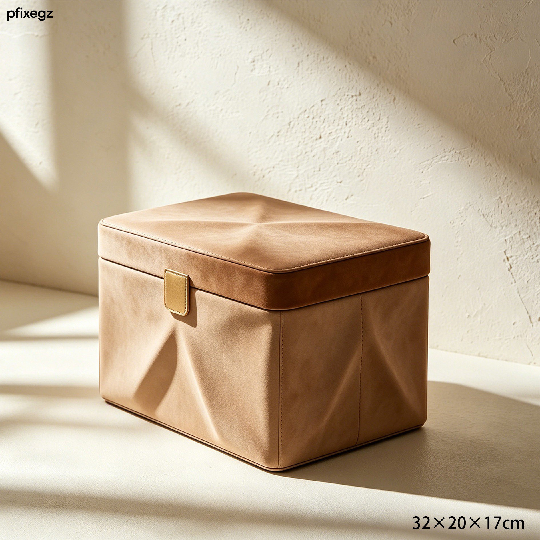 摺疊式設計絨面收納箱省空間