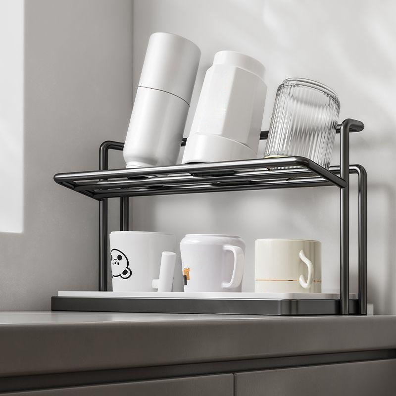 다용도 보온병 컵 수납 선반 주방용
