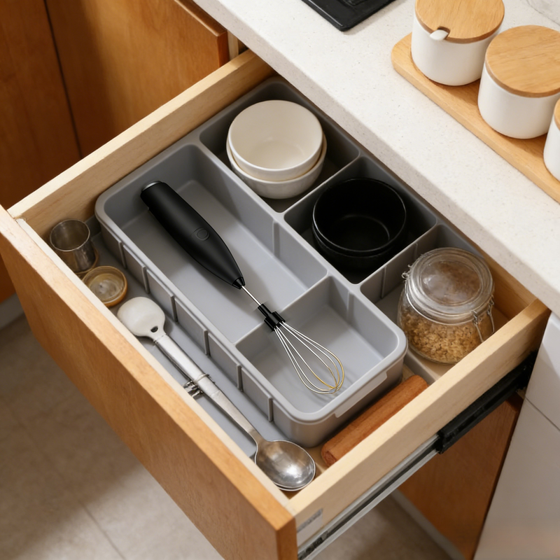 Tragbarer elektrischer Milchschäumer Kaffee-Mixer Multifunktionaler Milchaufschäumer