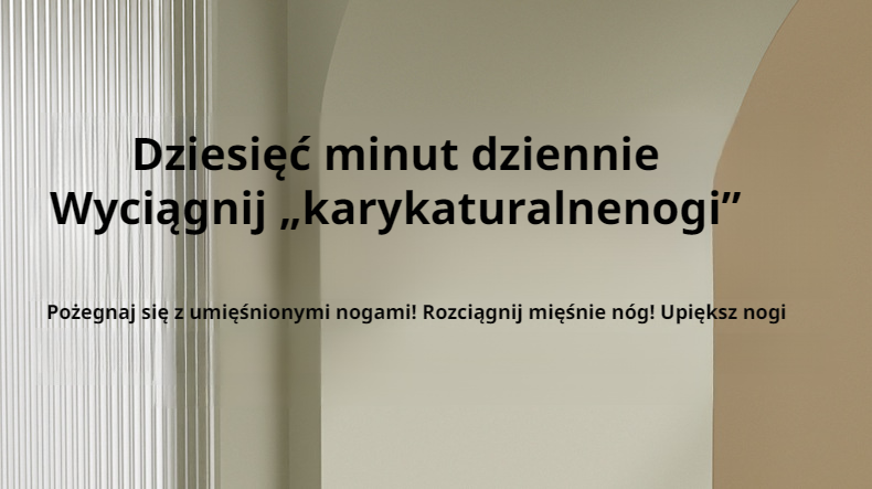 Sprzęt fitness do rozciągania ścięgien i mięśni