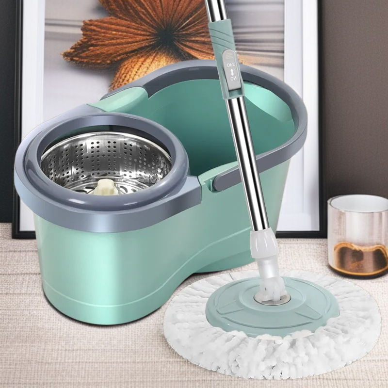 가정용 원터치 전자동 회전 밀대 손세탁 밀대통 게으름뱅이 밀대통 탈수 세트