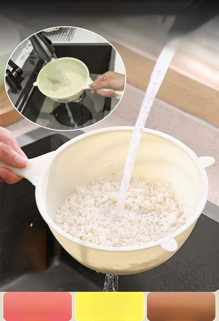 【เครื่องมือล้างข้าว】ช้อนกรองอเนกประสงค์