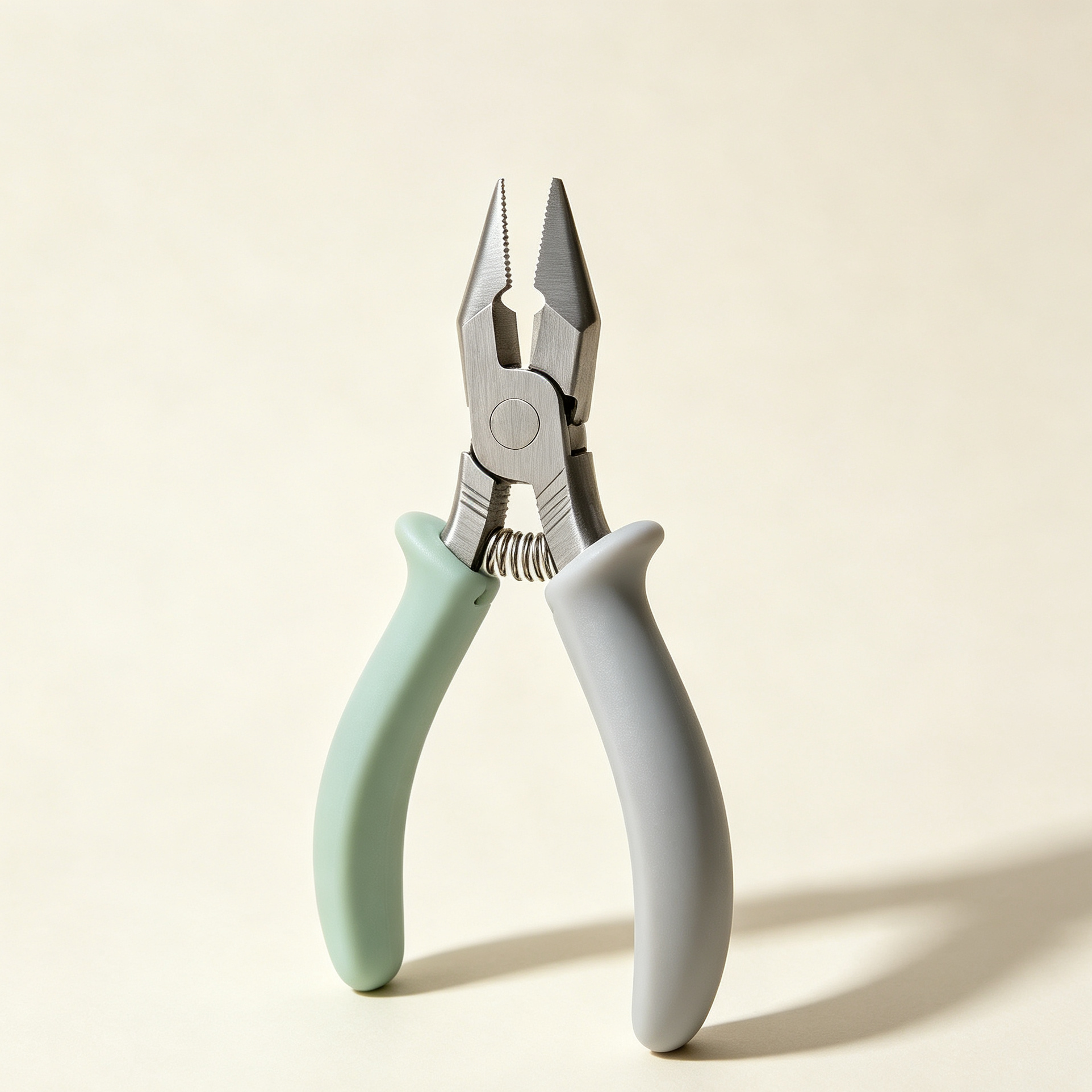 手に持ったミニワイヤーカッターの使用イメージ