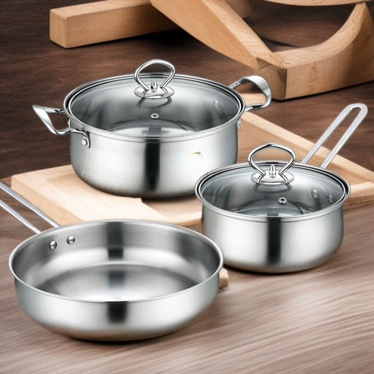 Durable stainless steel cooking utensils