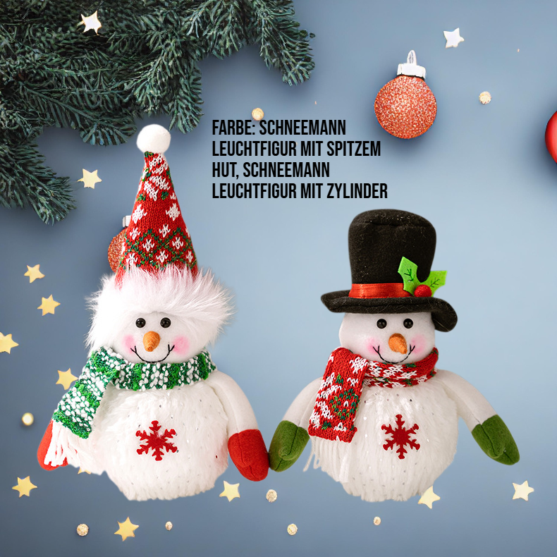 LED Schneemann Dekoration für Weihnachten