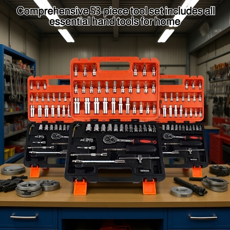 53-piece multi-functional repair tool set