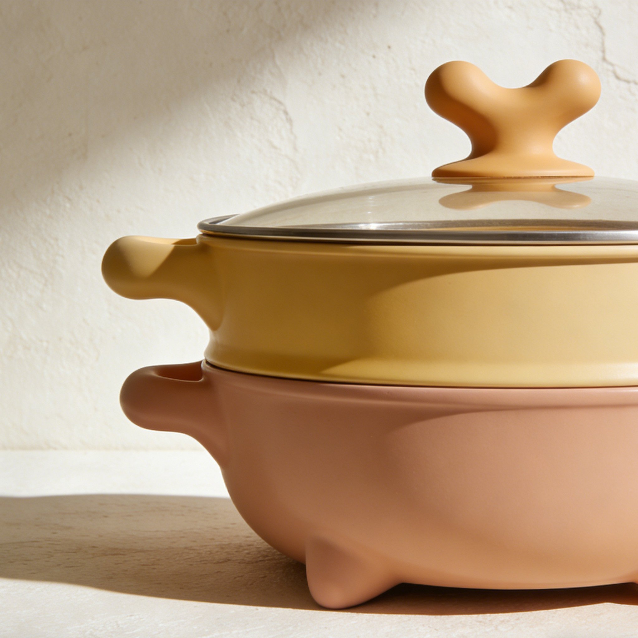 Nagy kapacitású háztartási pároló modern konyhában