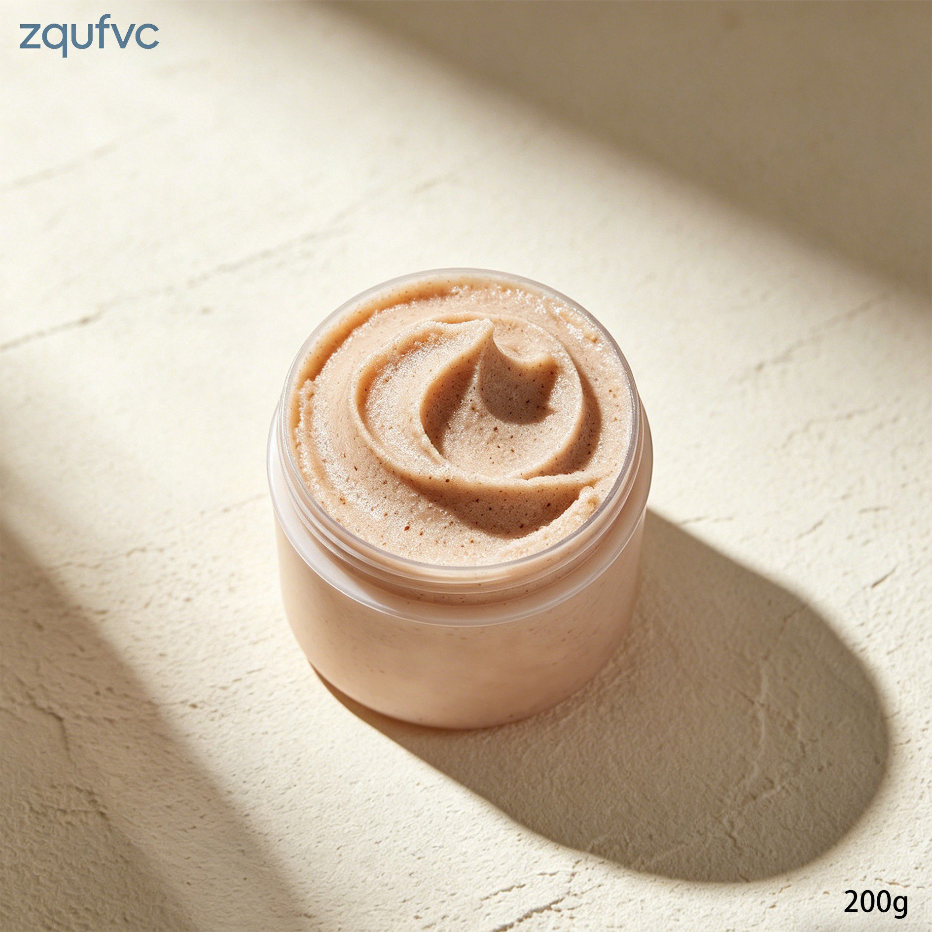 Woman applying Exfoliating Scrub to face