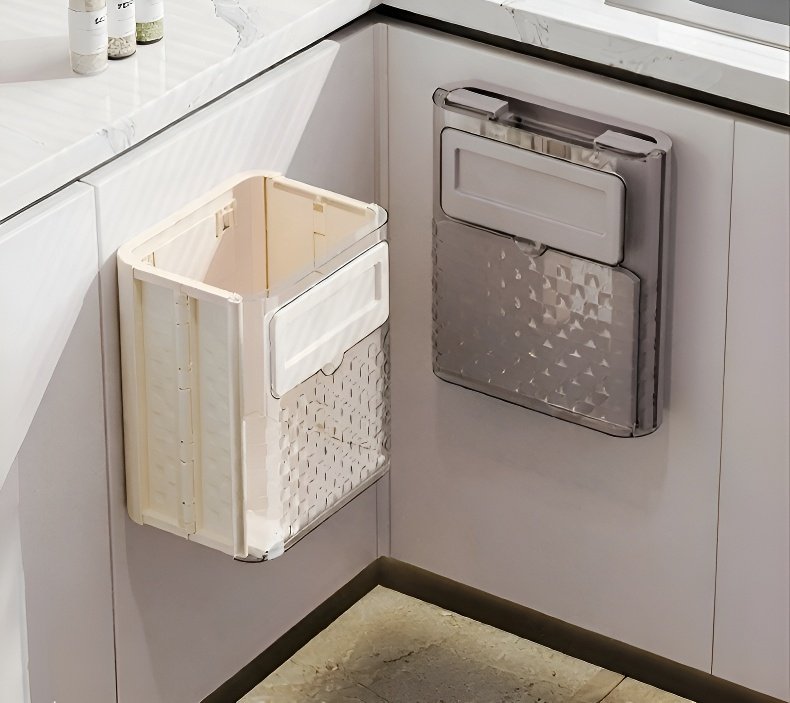 Magnetic kitchen trash can with large capacity