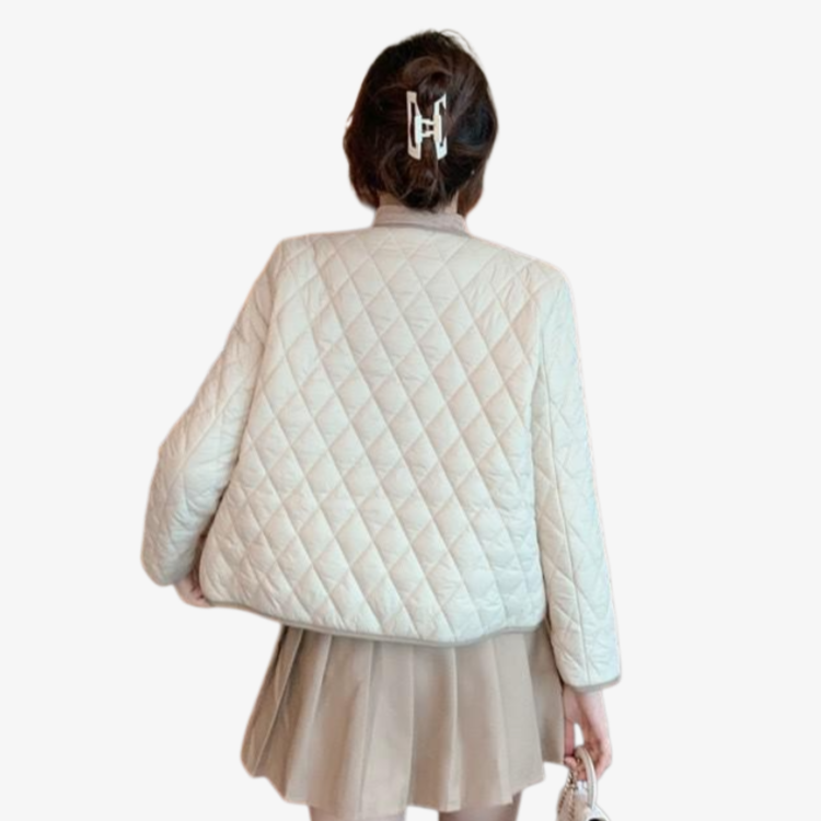 여성 기질 쇼트 패딩 점퍼 라이트 패딩 점퍼