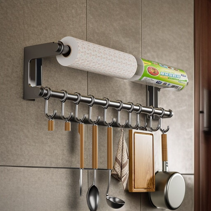 욕실 스텐 후크 펀치프리 벽걸이 수납선반 주방 냄비삽 수저선반 벽선반 스텐후크