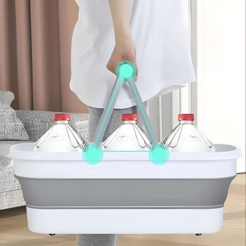 可折疊平板拖把清潔桶