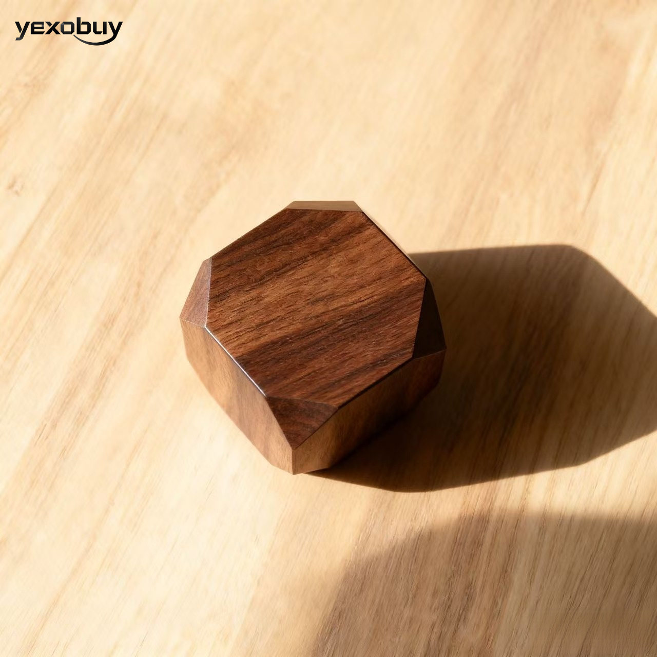 나무 다면체 장식 (3개)