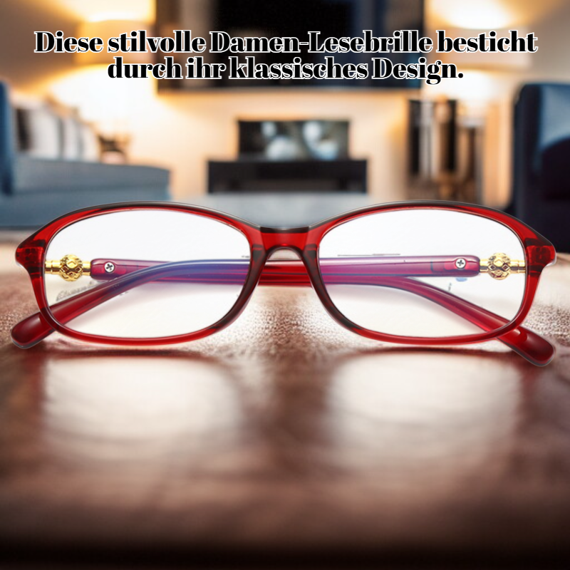  Damen-Lesebrille mit klassischem Muster