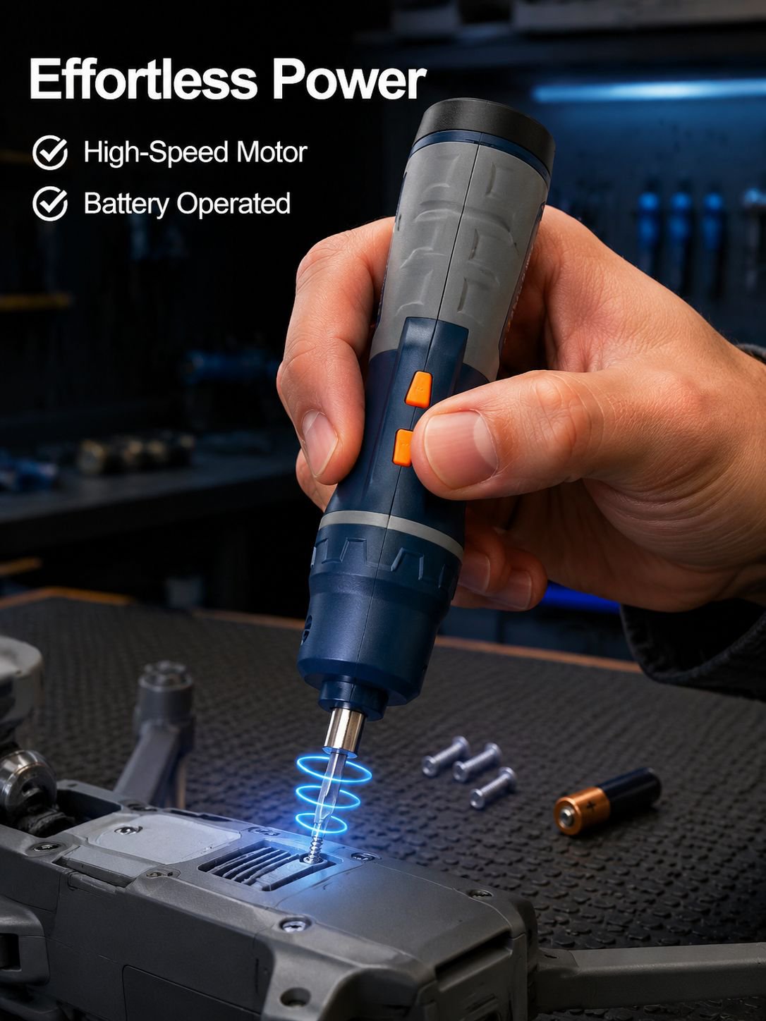 Multifunctional Mini Electric Screwdriver Tool Set with Portable Straight Handle