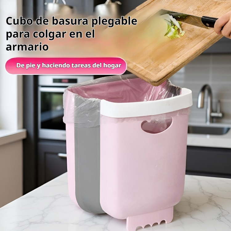 Cubo de basura plegable