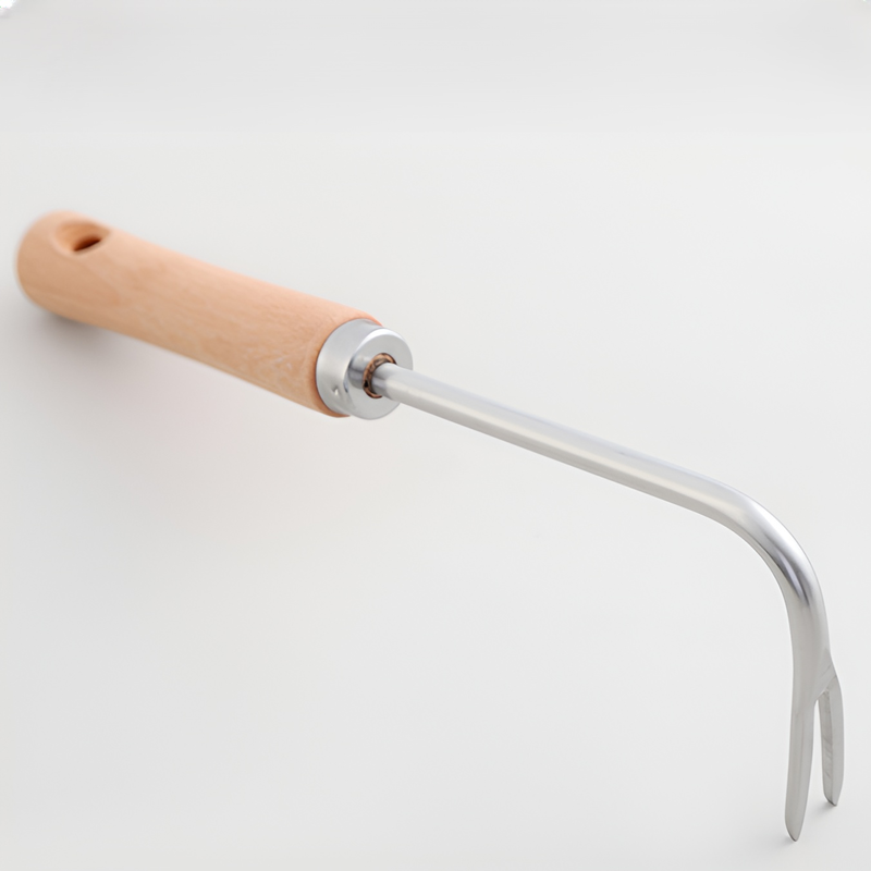 木製ハンドルの除草機