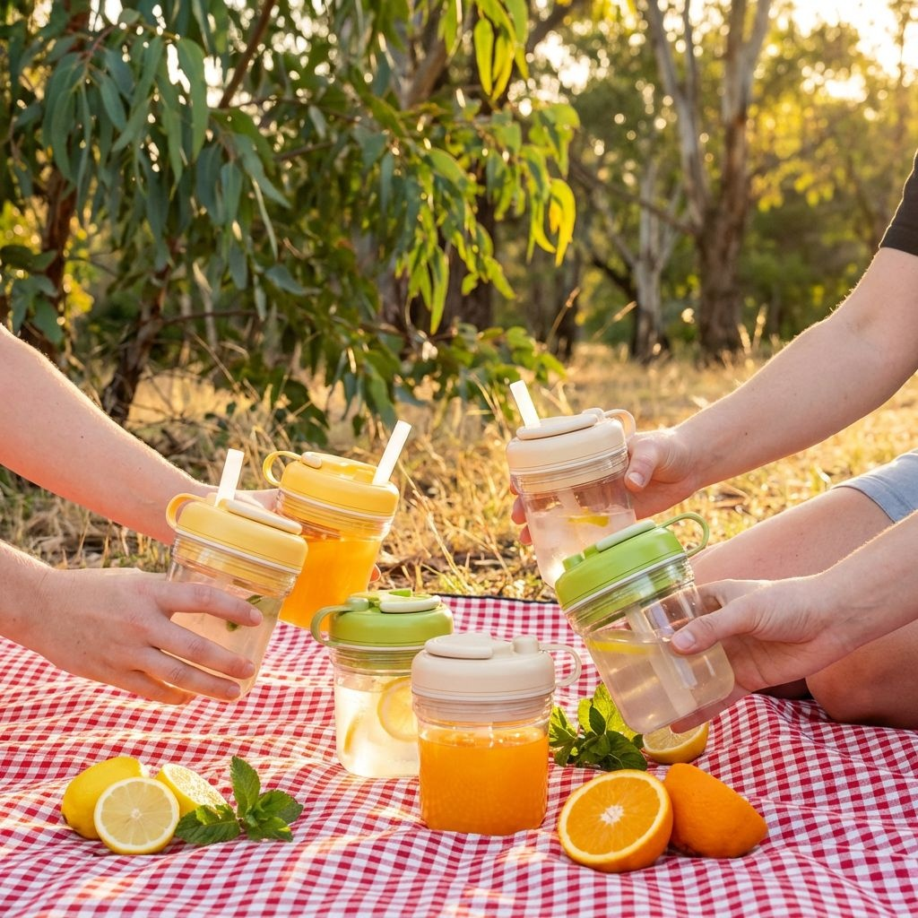 다기능 빨대 얼음컵