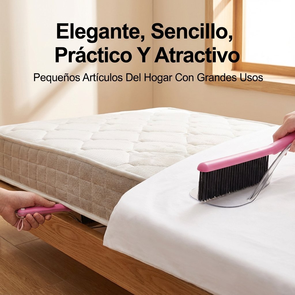 Elevador y cepillo de cama 2 en 1 de operación con una sola mano