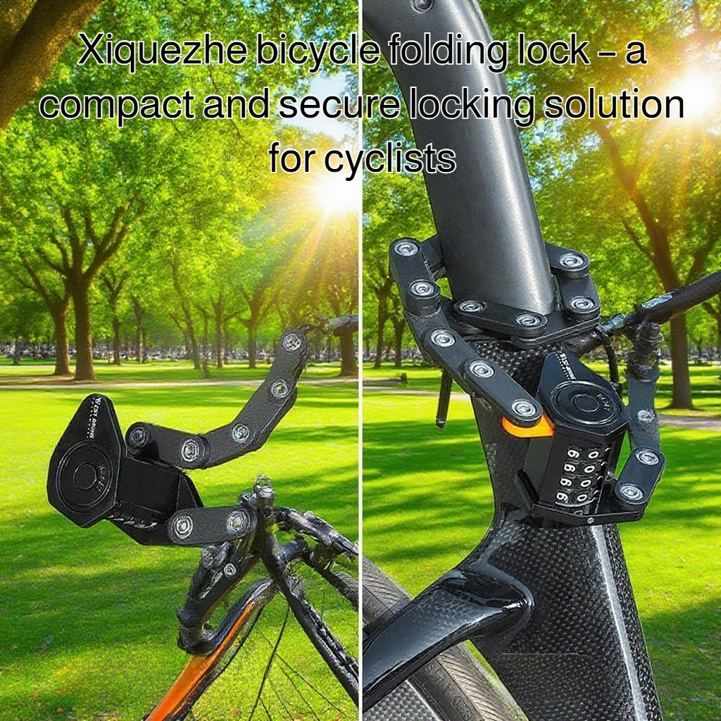Folding bicycle lock