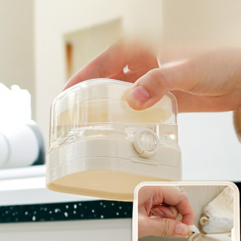 휴대용 멀티세척케이스 밀폐수납케이스 휴대용 스텔스세척케이스 물빠짐케이스 치아커버 수납커버