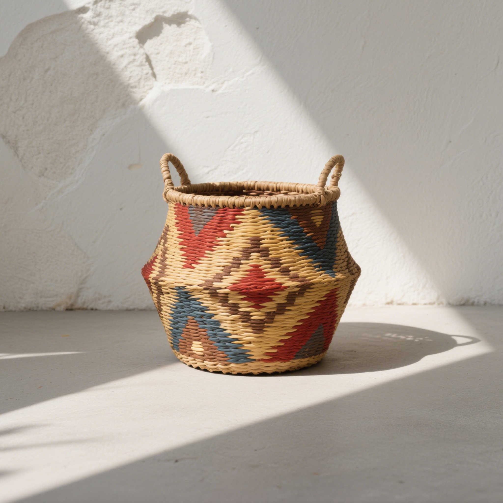 내추럴 라탄 수납 바구니 2개입