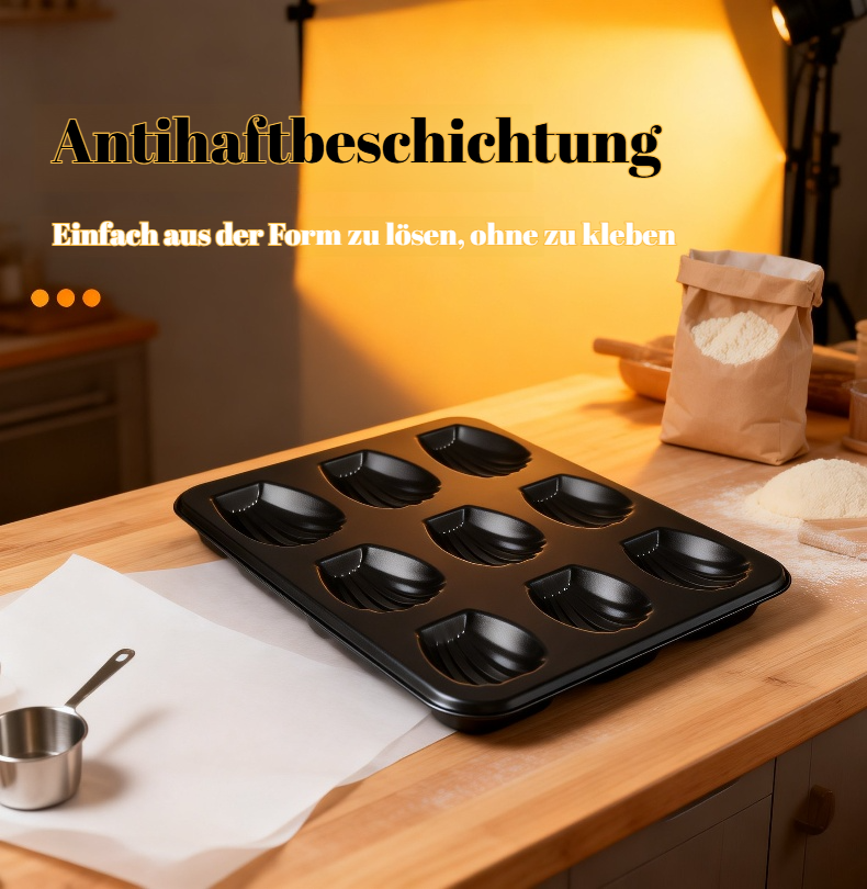 Backform für französische Muschelkekse – Antihaft und langlebig